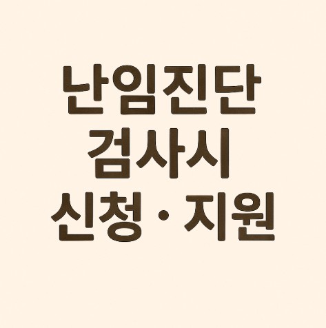 난임진단 검사비